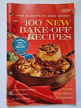 100 New Bake-off Recipes Pillsbury's 15th Grand National Vintage 1964 baking